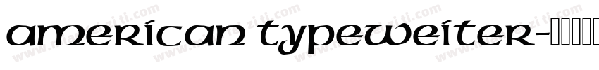 American Typeweiter字体转换